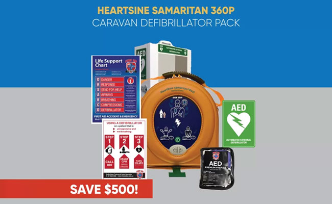 Heartsine Samaritan 360P Caravan Defibrillator Pack